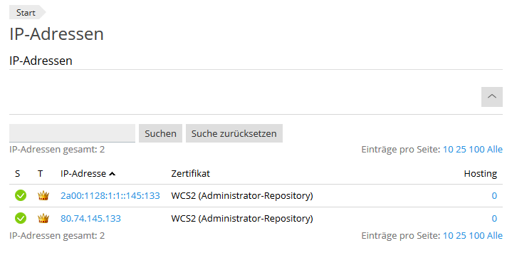 Reseller Hosting: Zuweisen von IP-Adressen – METANET Help-Center